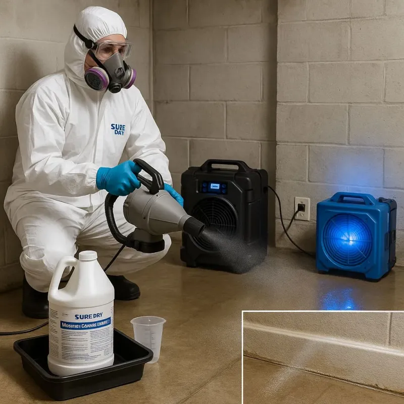 Sanitization and Odor Removal process in Suffield Depot, CT